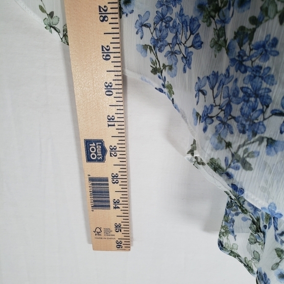 NWT INC International Concepts Blue Lattice Snake Print Skirt Sz 6 - Picture 7 of 8